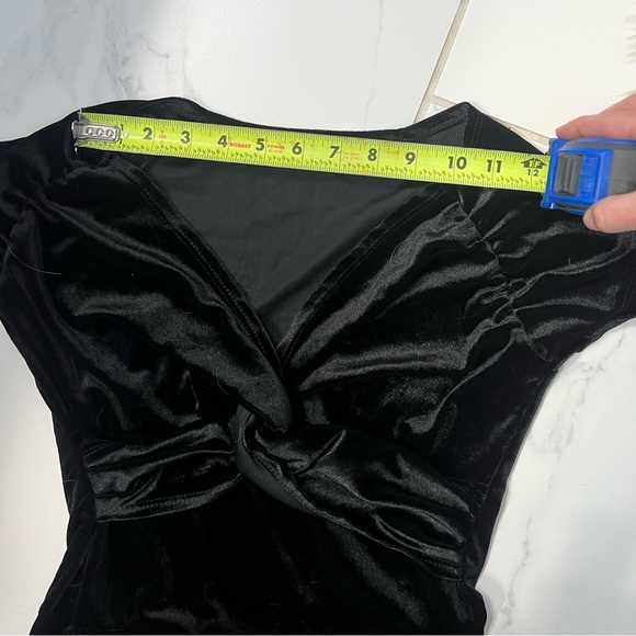 BLACK VELVET DRESS - Picture 8 of 9